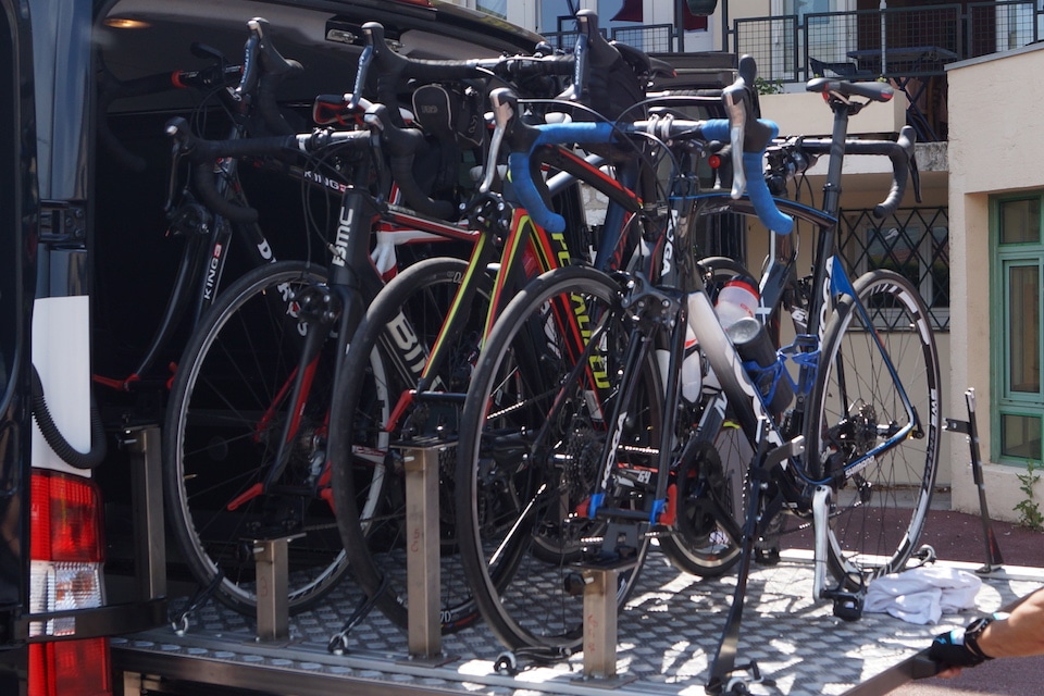 CycloLimo fietsen netjes op een rij